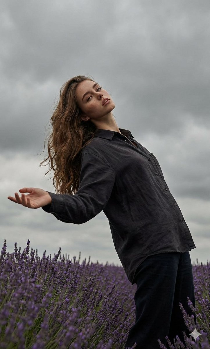 Cinematic Moody Field Portrait
