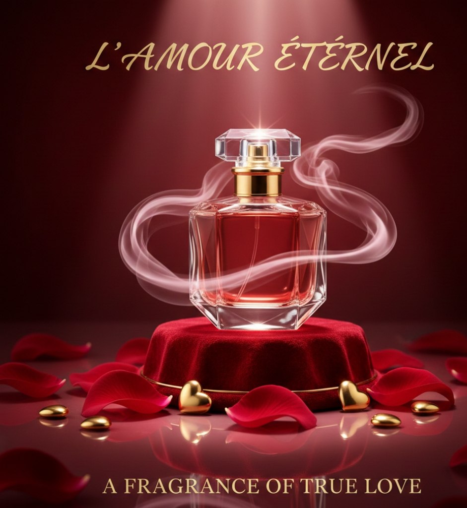 Luxury Valentine Perfume Fashion Editorial