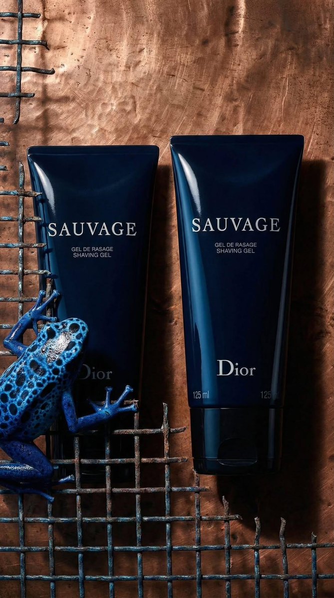 Luxury Dior Sauvage Shaving Gel Photography