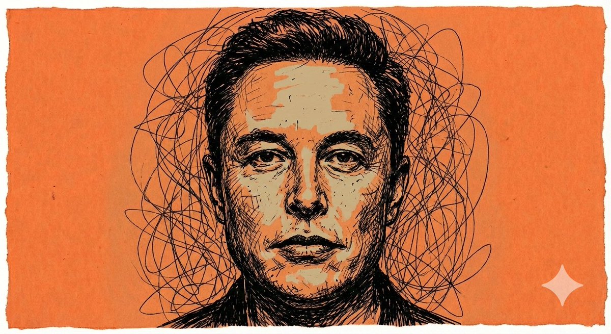Chaotic Ink Scribble Portrait