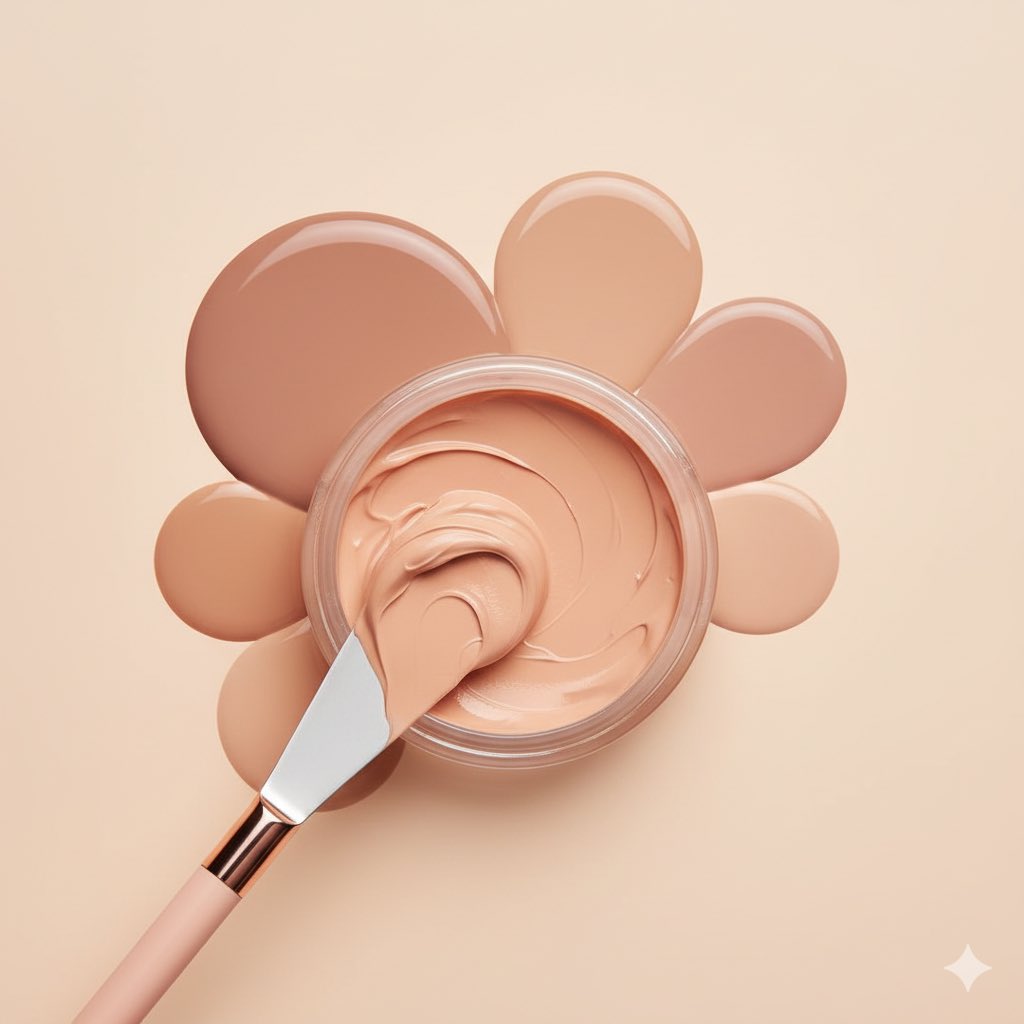 Smooth Makeup Textures Macro Shoot
