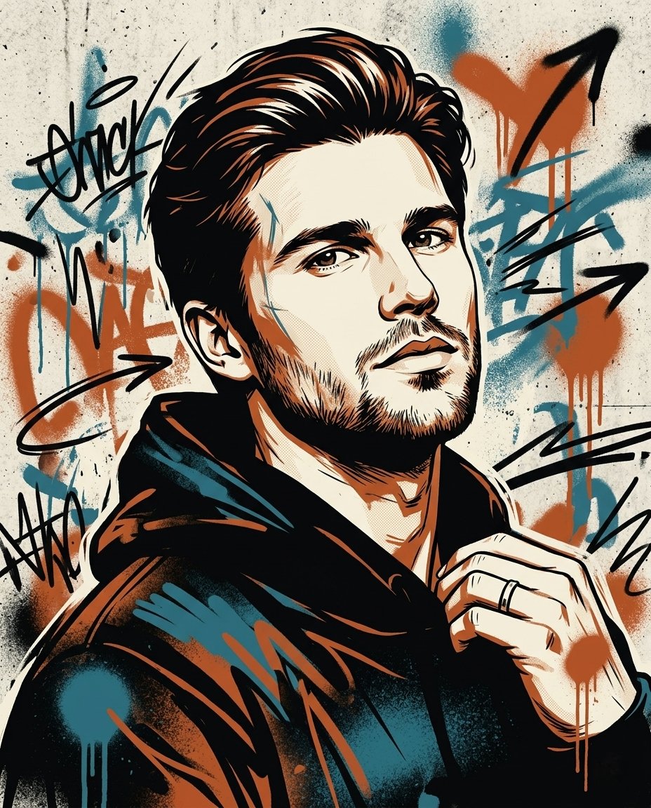 Bold Street Art Portrait