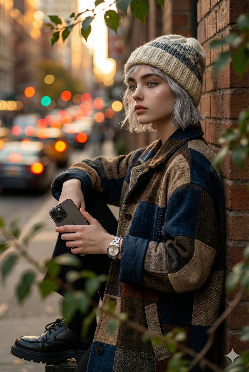 Cinematic Urban Portrait at Night