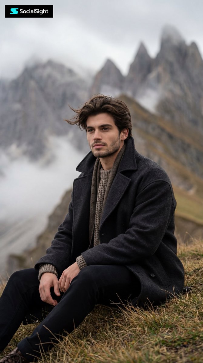 Melancholic Mountain Portrait