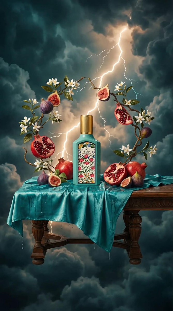 Surreal Baroque Still Life Perfume