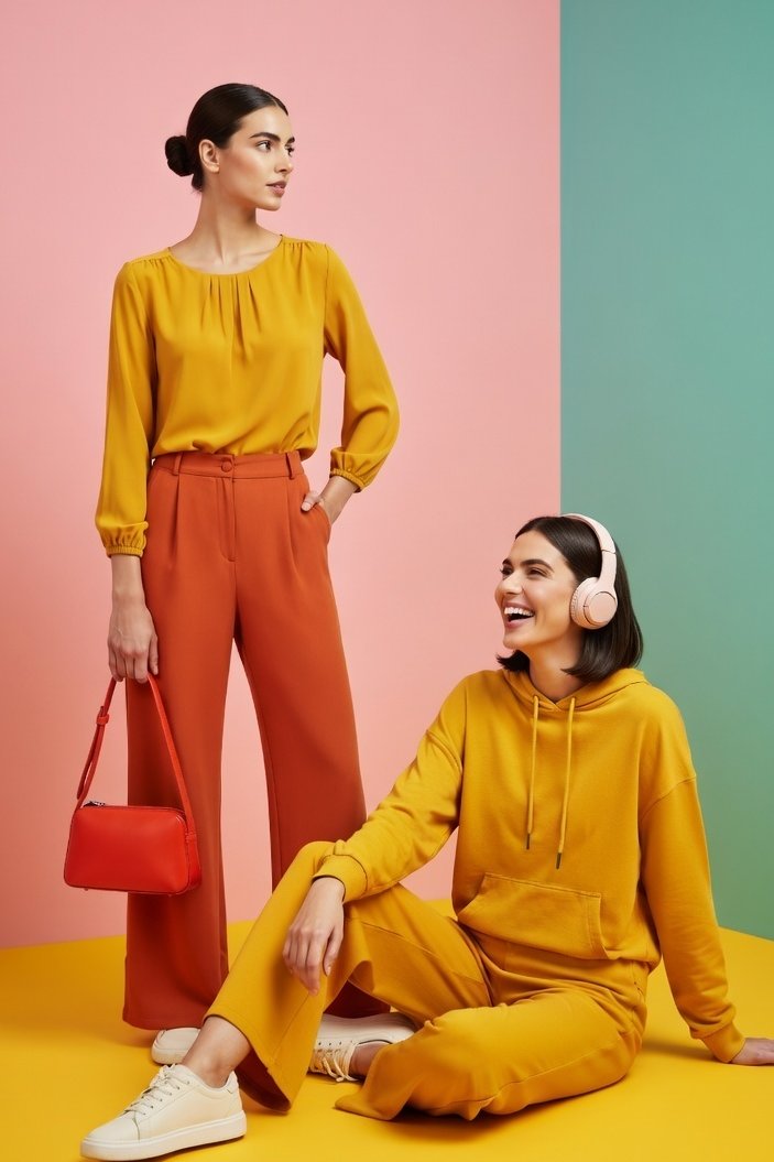 Candy Color Fashion Collage