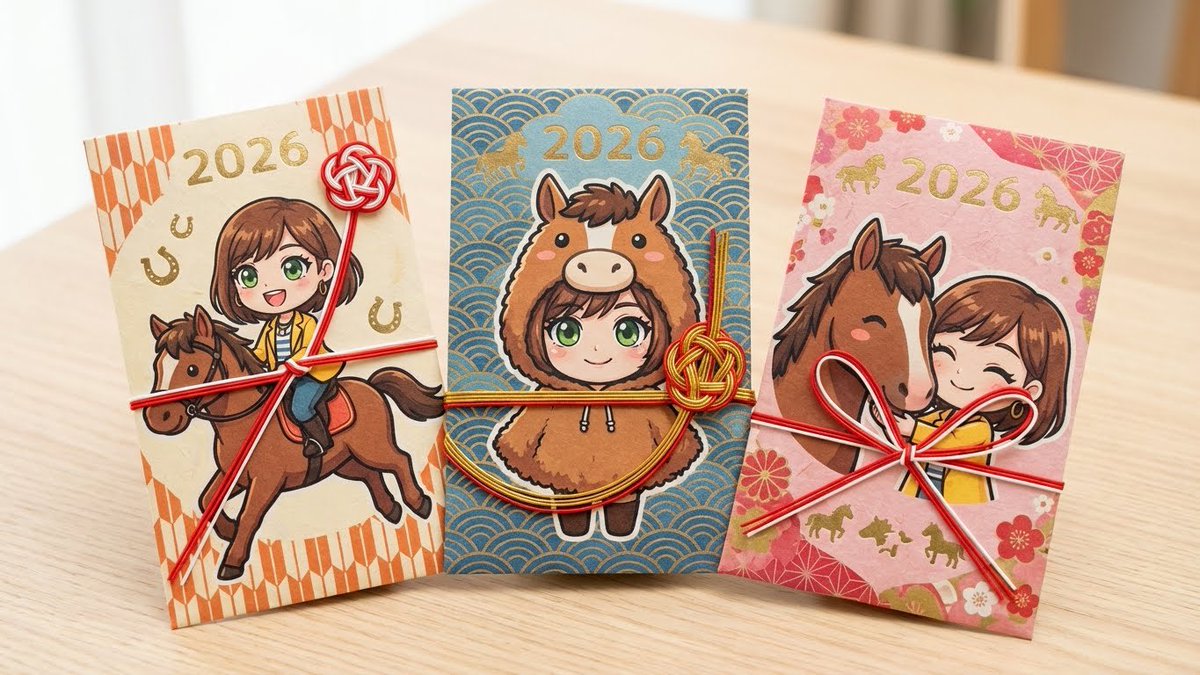 AI Year of Horse Pochi Envelope Preview