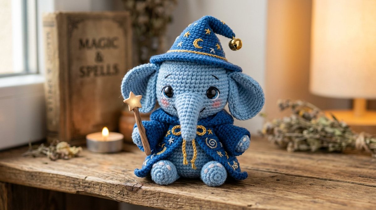 Adorable Crochet Wizard Plush