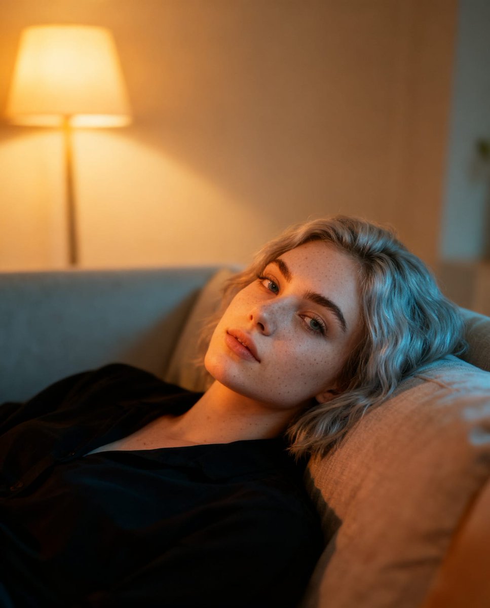 Relaxing On The Couch Late Night