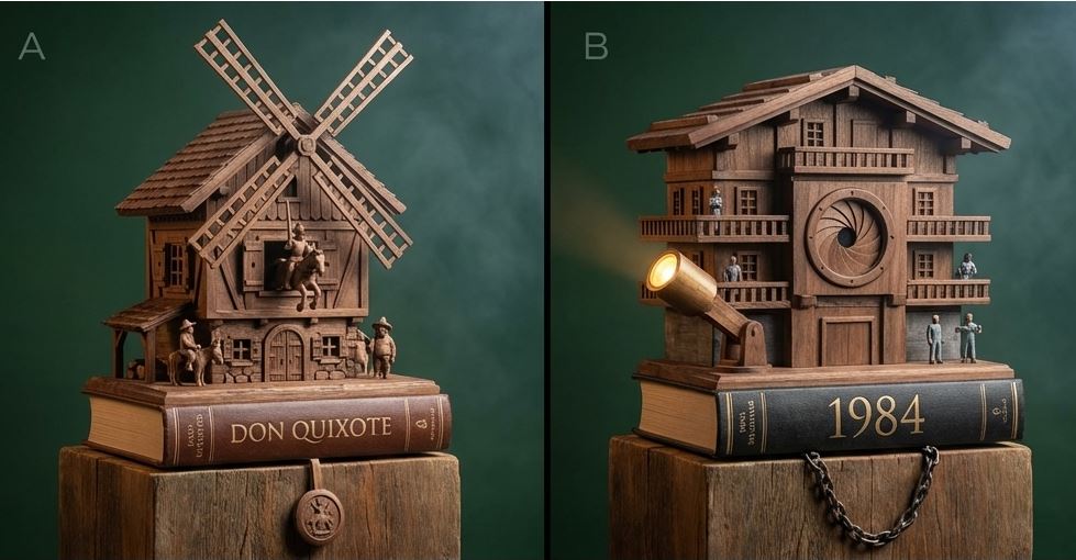 Hand-Carved Alpine Book Mechanisms