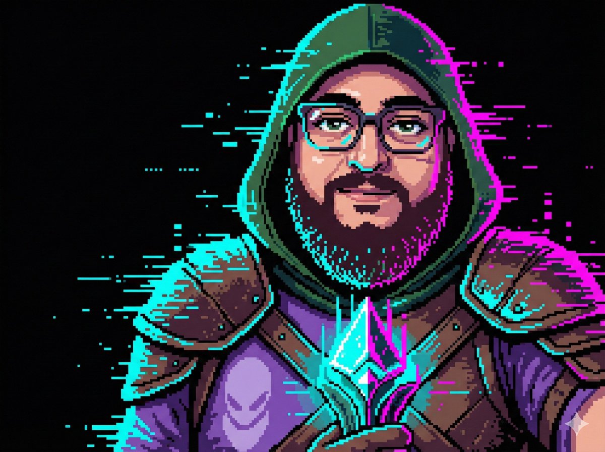 Cyber Rogue Pixel Portrait