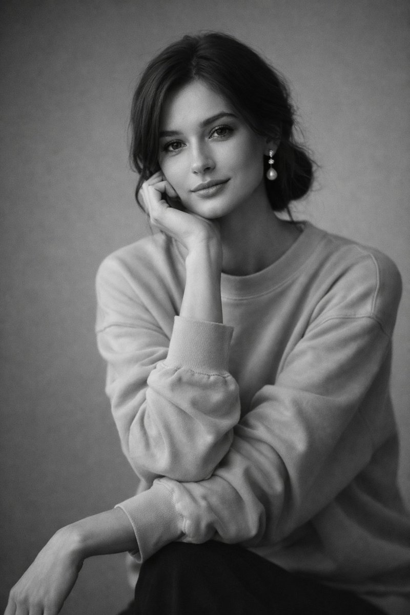 Minimal Monochrome Portrait