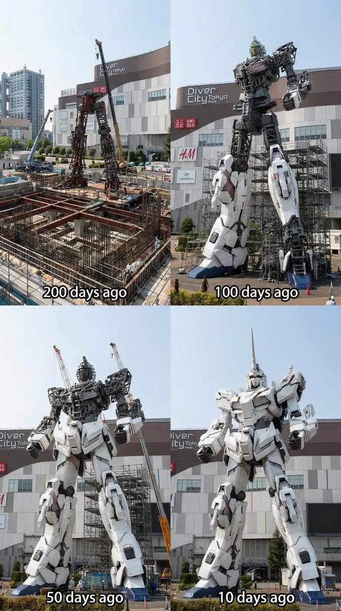 Gundam Assembly Time-Lapse