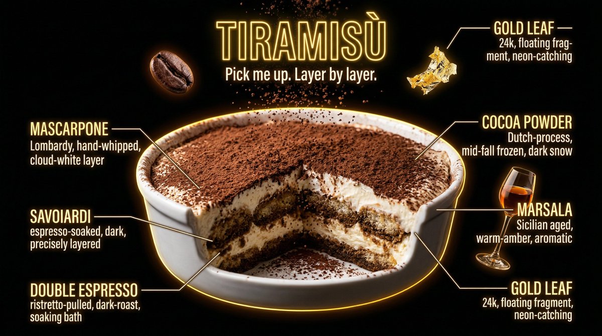 Neon Lit Hyperrealistic Food