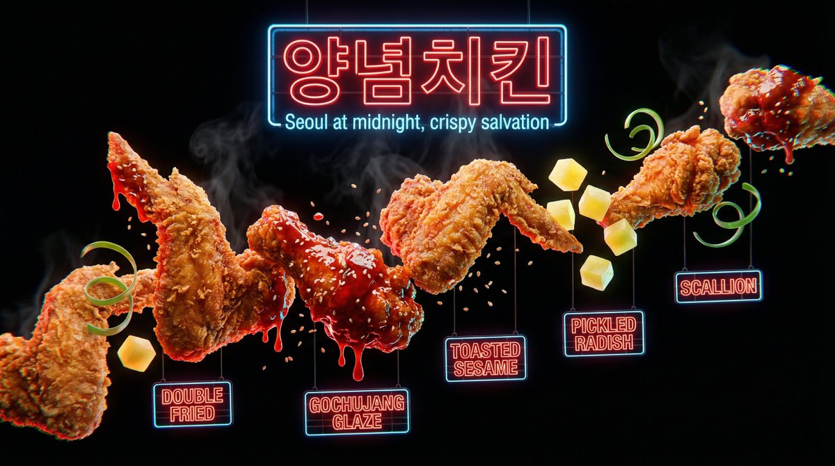 Neon Night Market Food Explosion