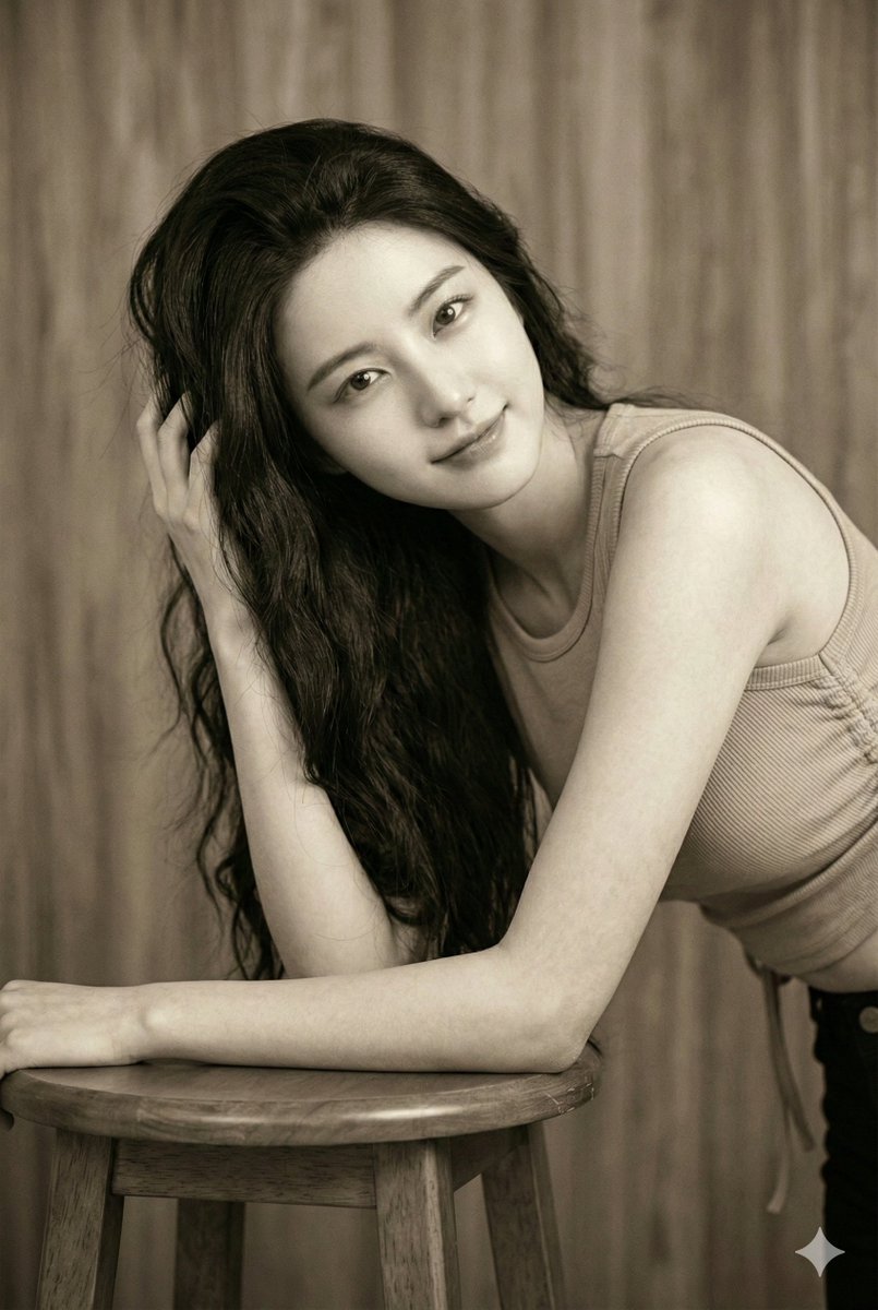Vintage Sepia Winking Portrait Photography
