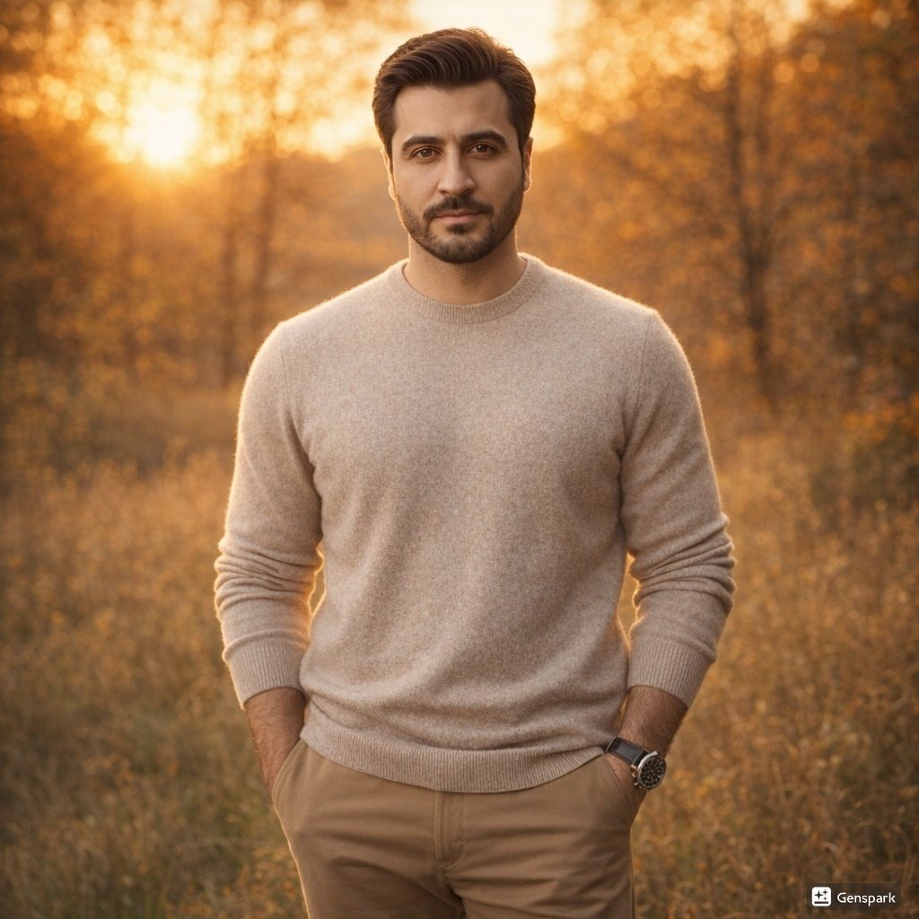 Golden Hour Autumn Fashion Portrait
