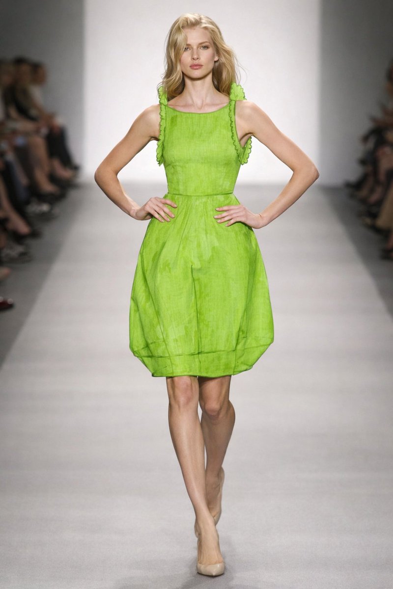 Model Walking Runway Fashion Show