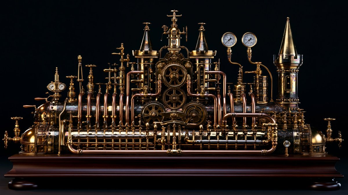 Hyperrealistic Steampunk Sculpture