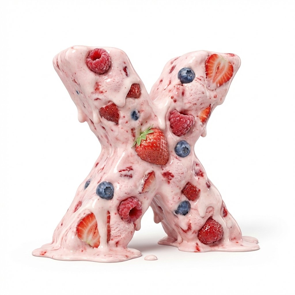 Ice Cream Letter Sculpture