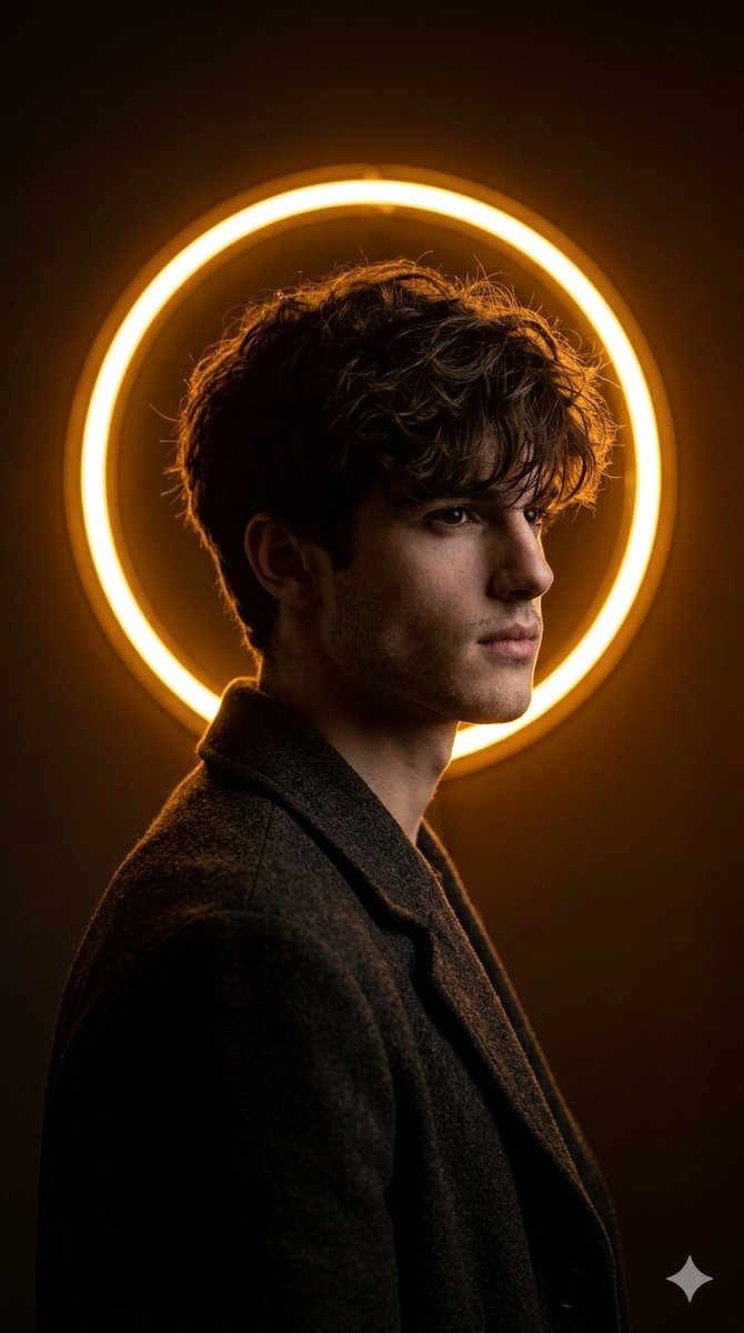 Cinematic Neon Ring Side Portrait