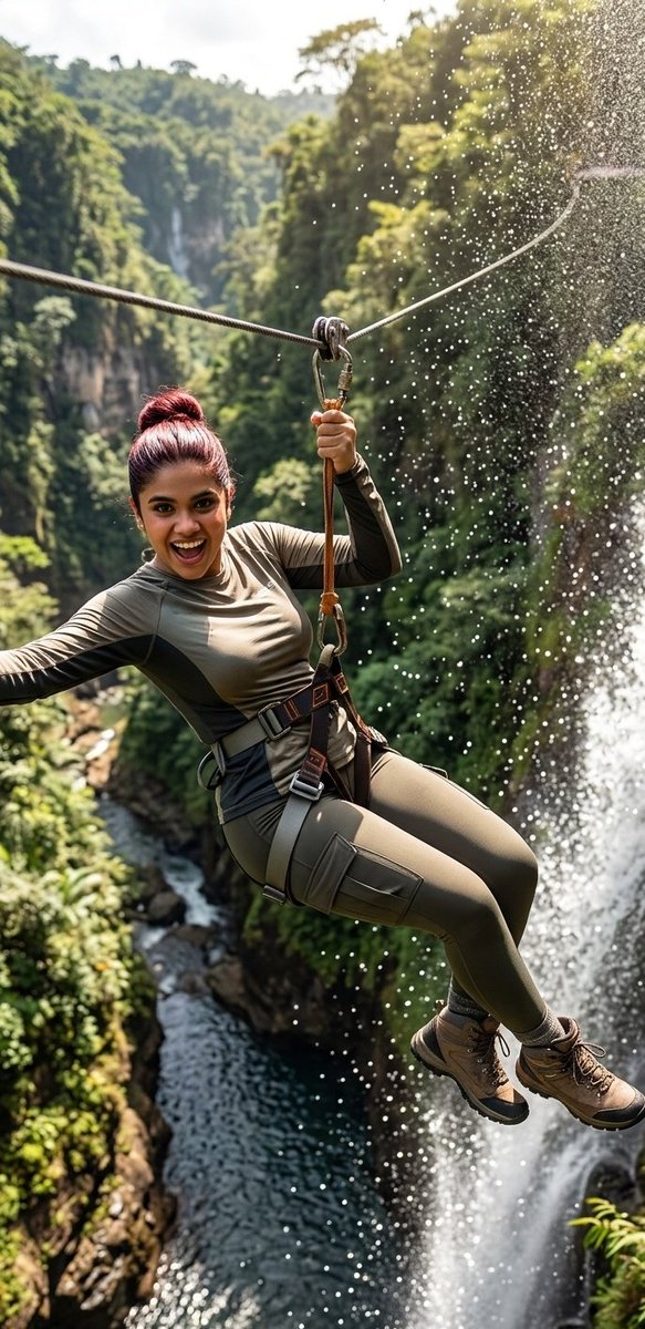 Zipline Adventure Over Canyon Falls