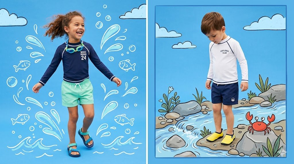 Children's Summer Fashion Diptych
