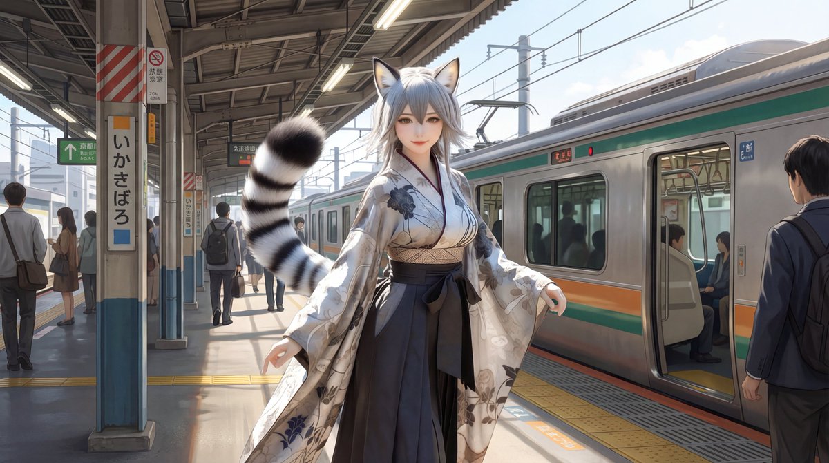 Japanese Train Platform Perfect Lighting