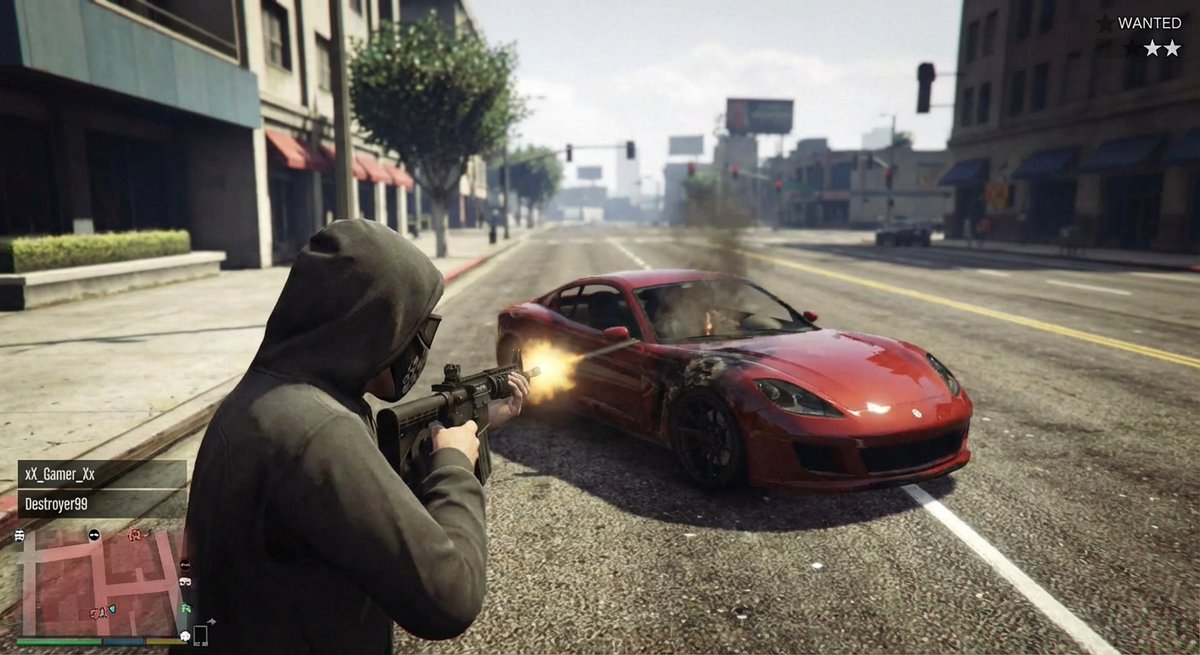 GTA 5 Shooting Car