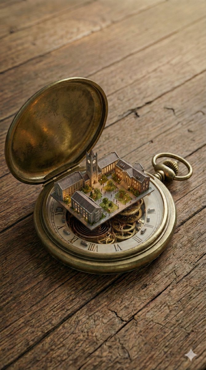 Miniature Metropolis in Vintage Watch