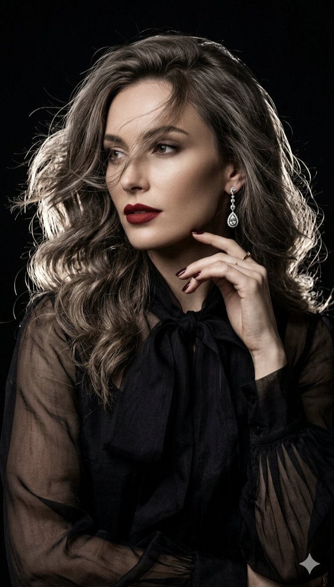 Cinematic High-Fashion Enigmatic Portrait