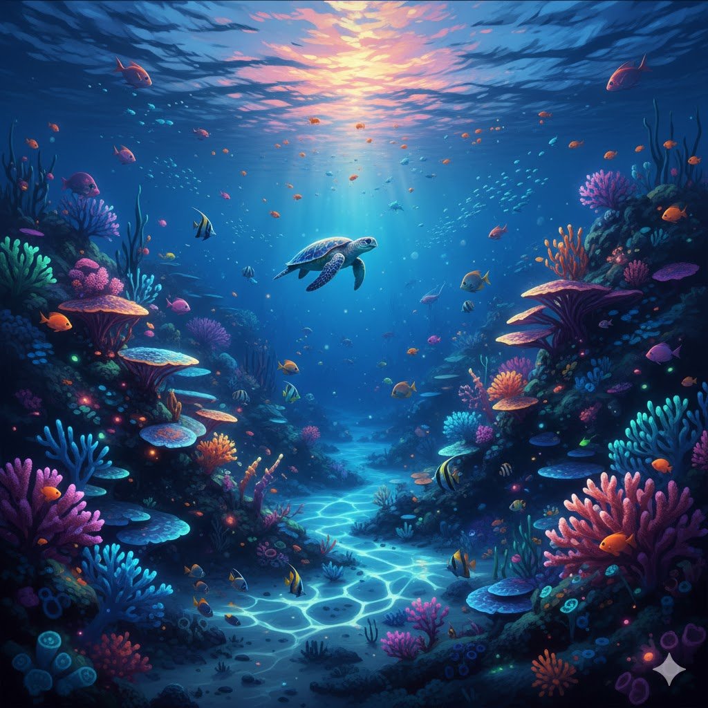Futuristic Fantasies: Oceans and Stars