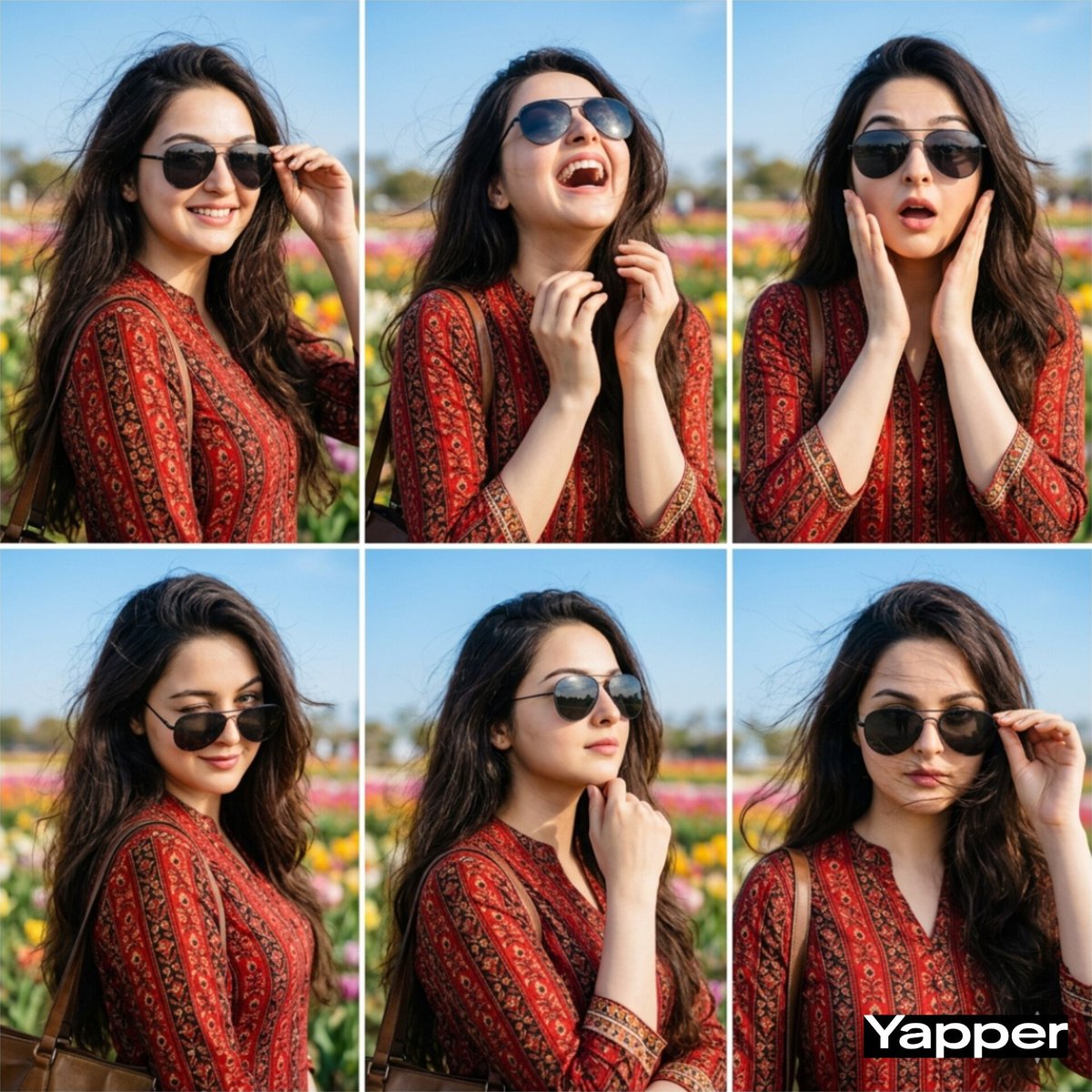 Spring Fashion Portrait Collage