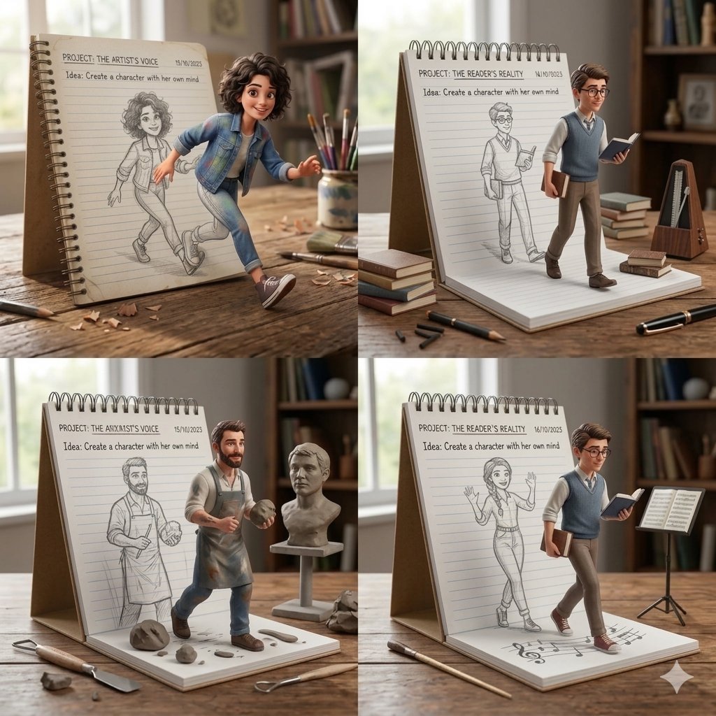 Sketchbook Characters Come Alive