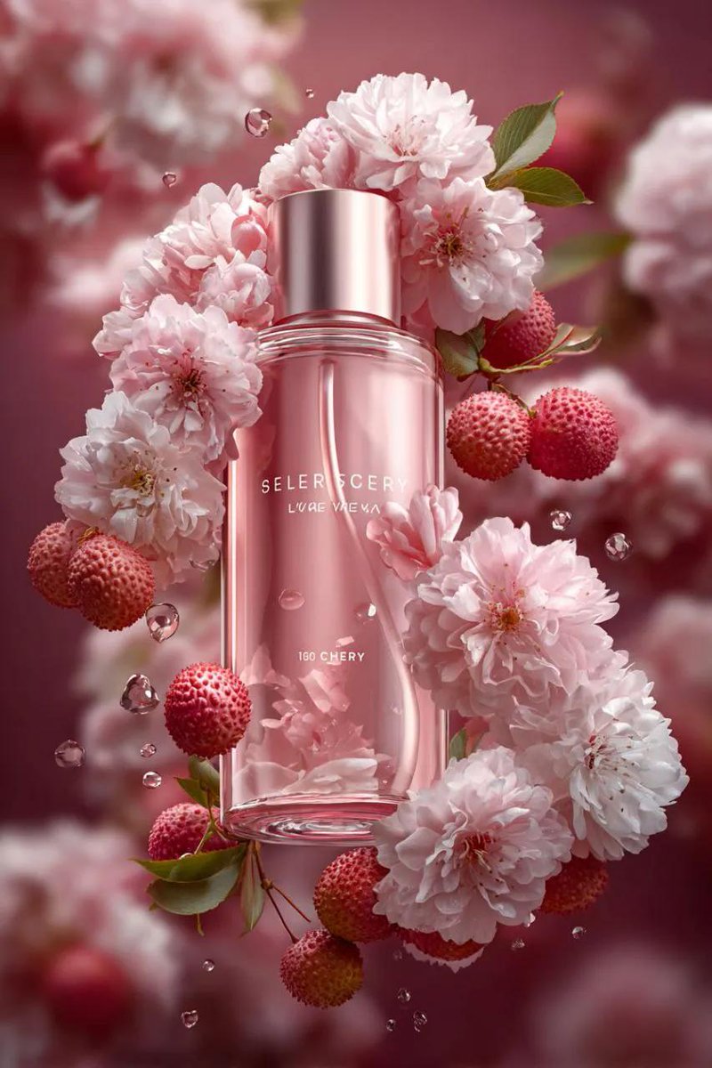 Fruit Gradient Cosmetic Bottle 3D