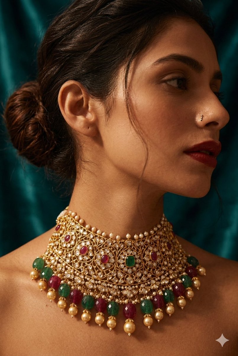 Gilded Portrait: Luxe Jewelry Editorial