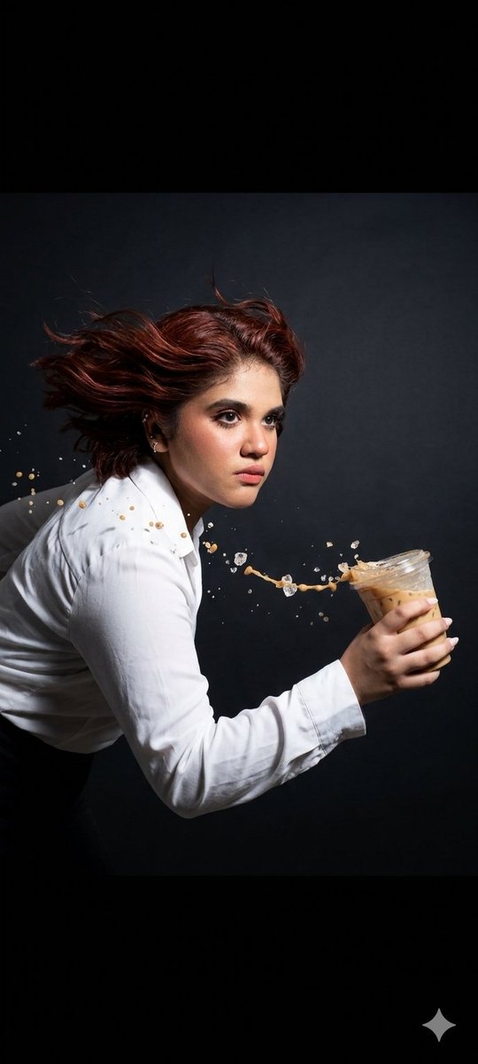 Iced Coffee Splash Fashion Freeze