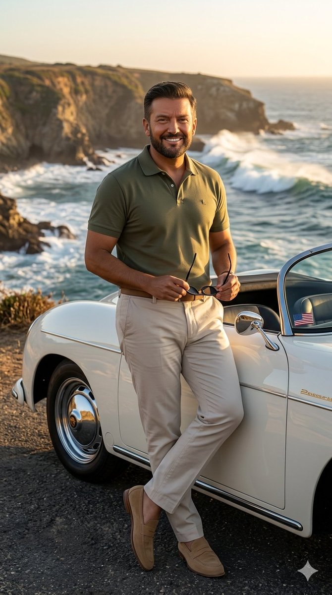 Vintage Convertible Golden Hour