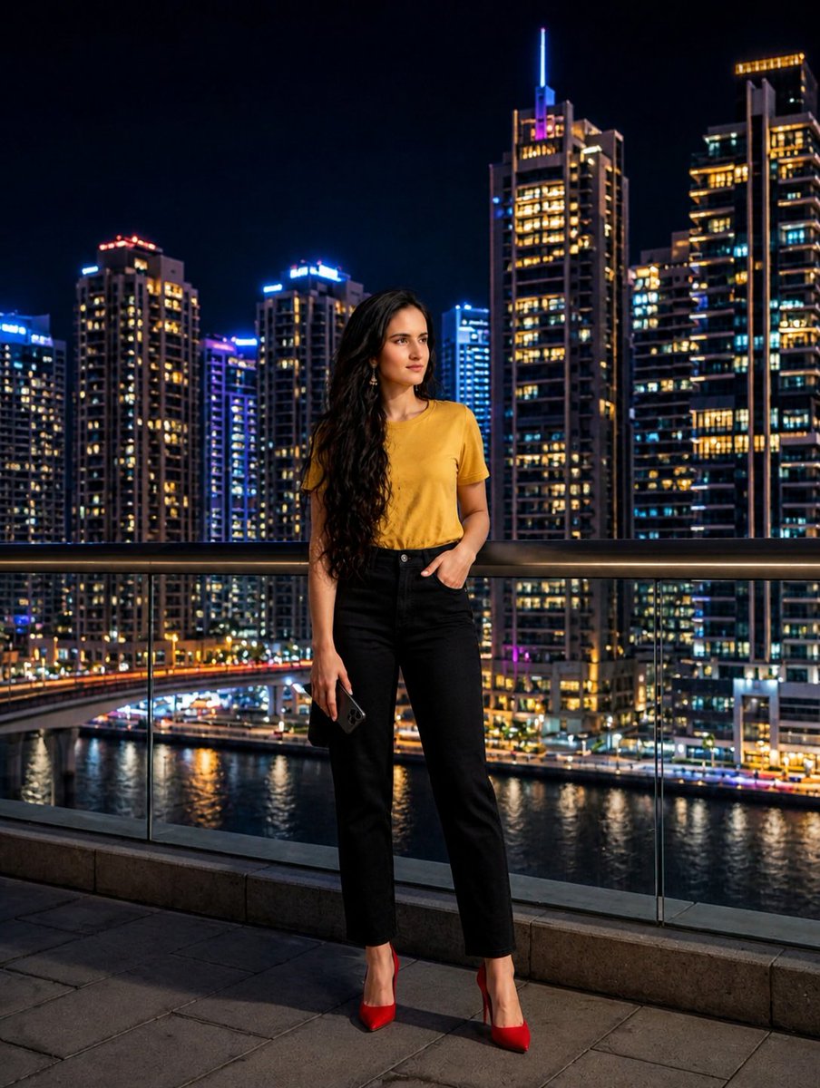 Urban Night Fashion Portrait