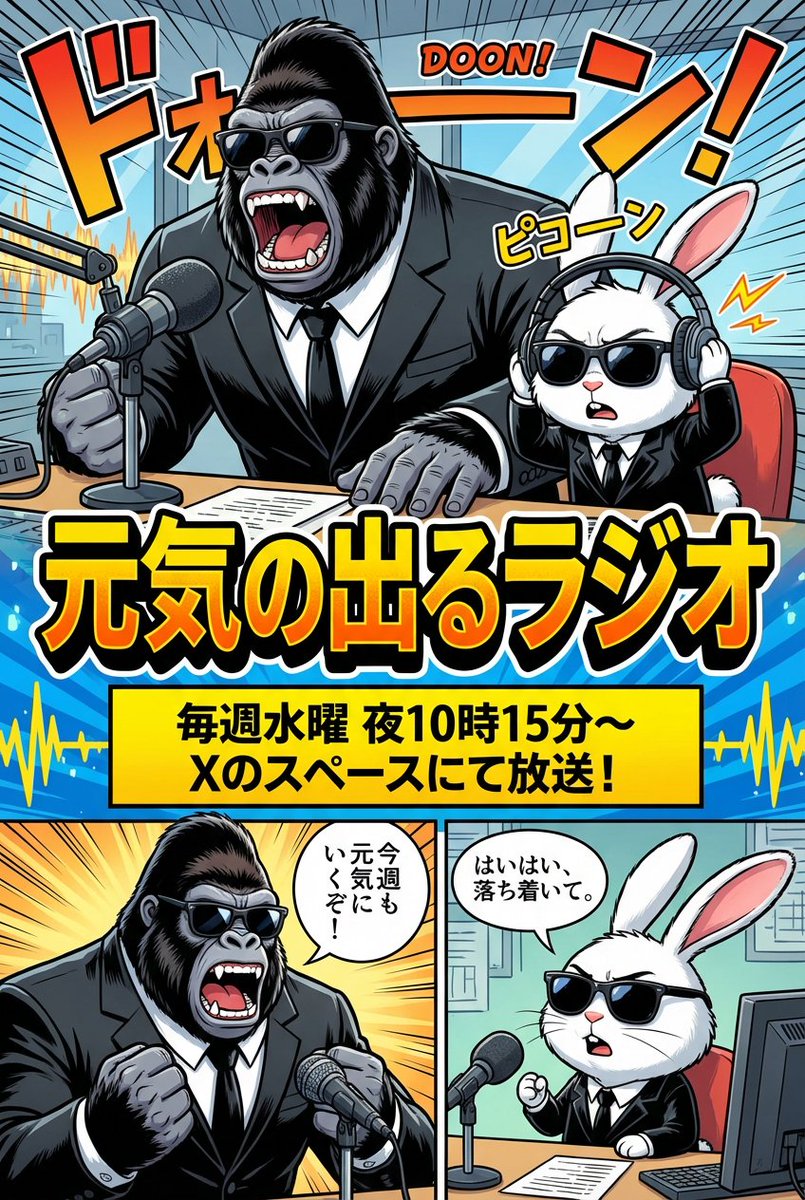 Energetic Radio Ad Manga