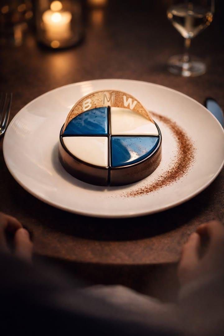 Luxury Plated Mousse Cake Photography