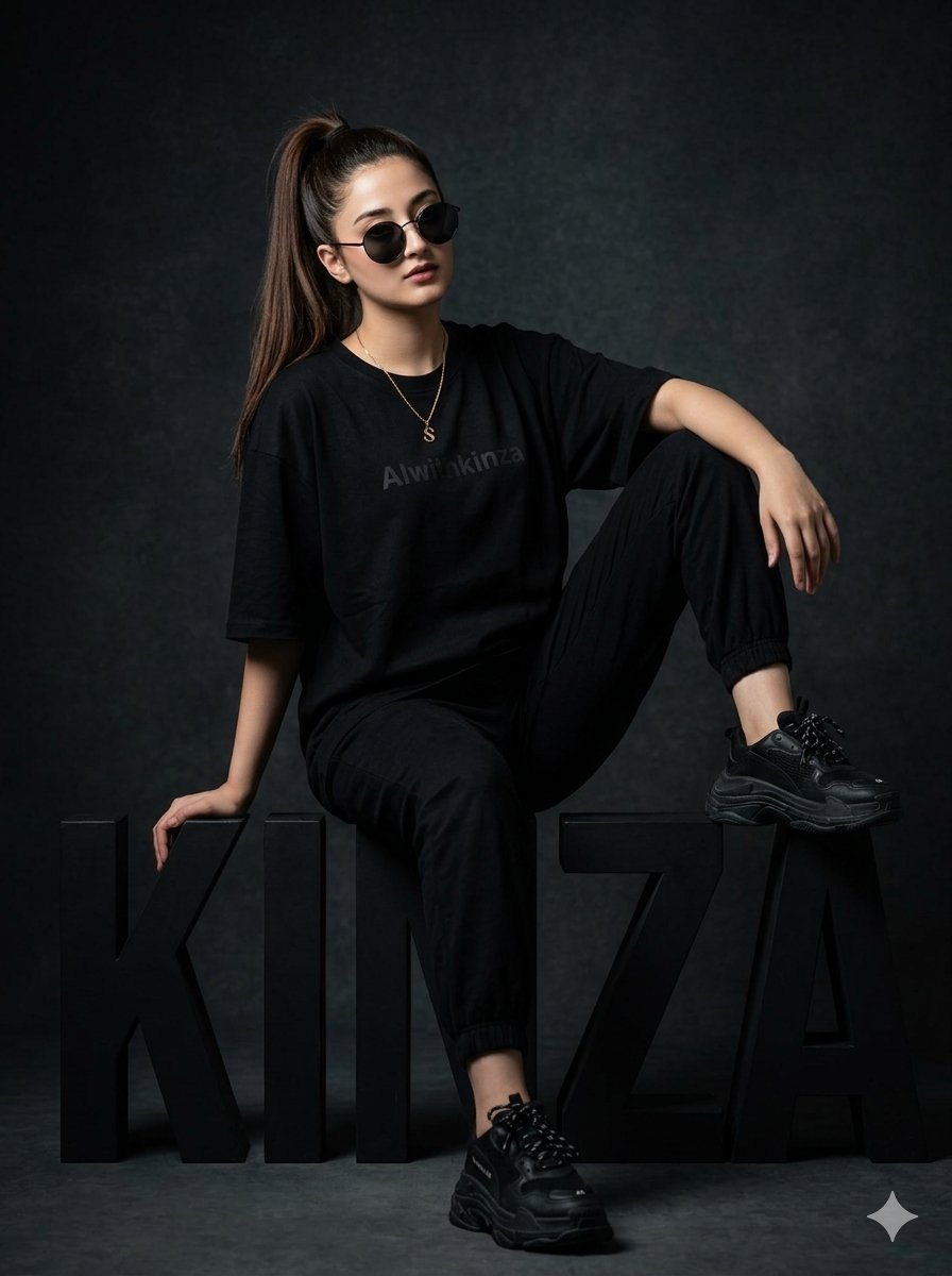 High Fashion Studio Girl Editorial Shoot