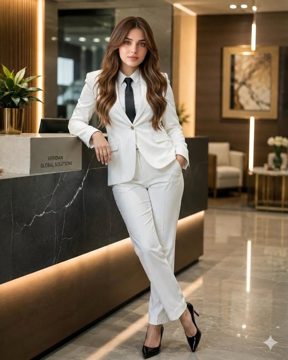 Confident Indian Businesswoman Office Portrait