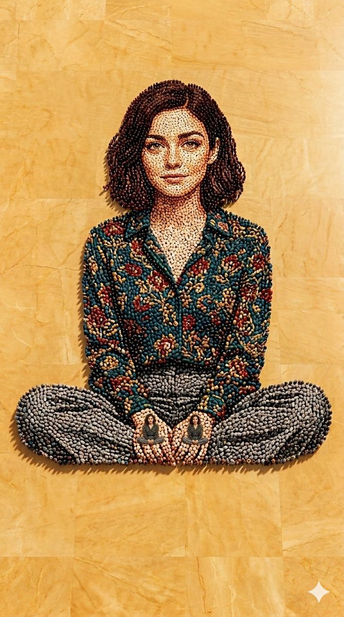 Aerial Mosaic Of Miniature Figures