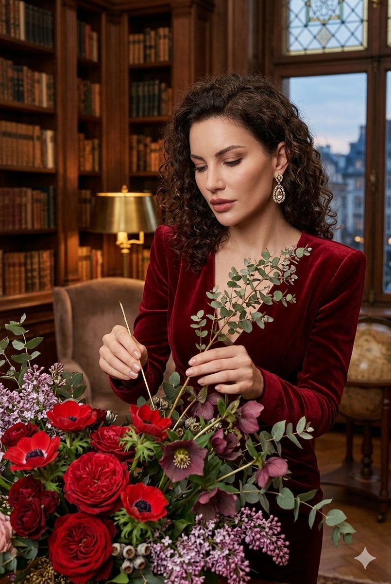 Luxury Library Flower Arrangement
