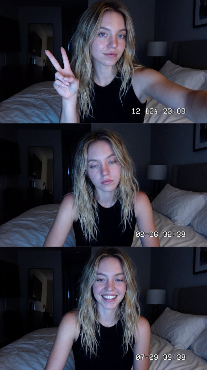 Vintage Webcam Girl Collage