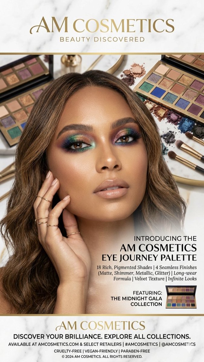 Luxurious Midnight Gala Eyeshadow Palette