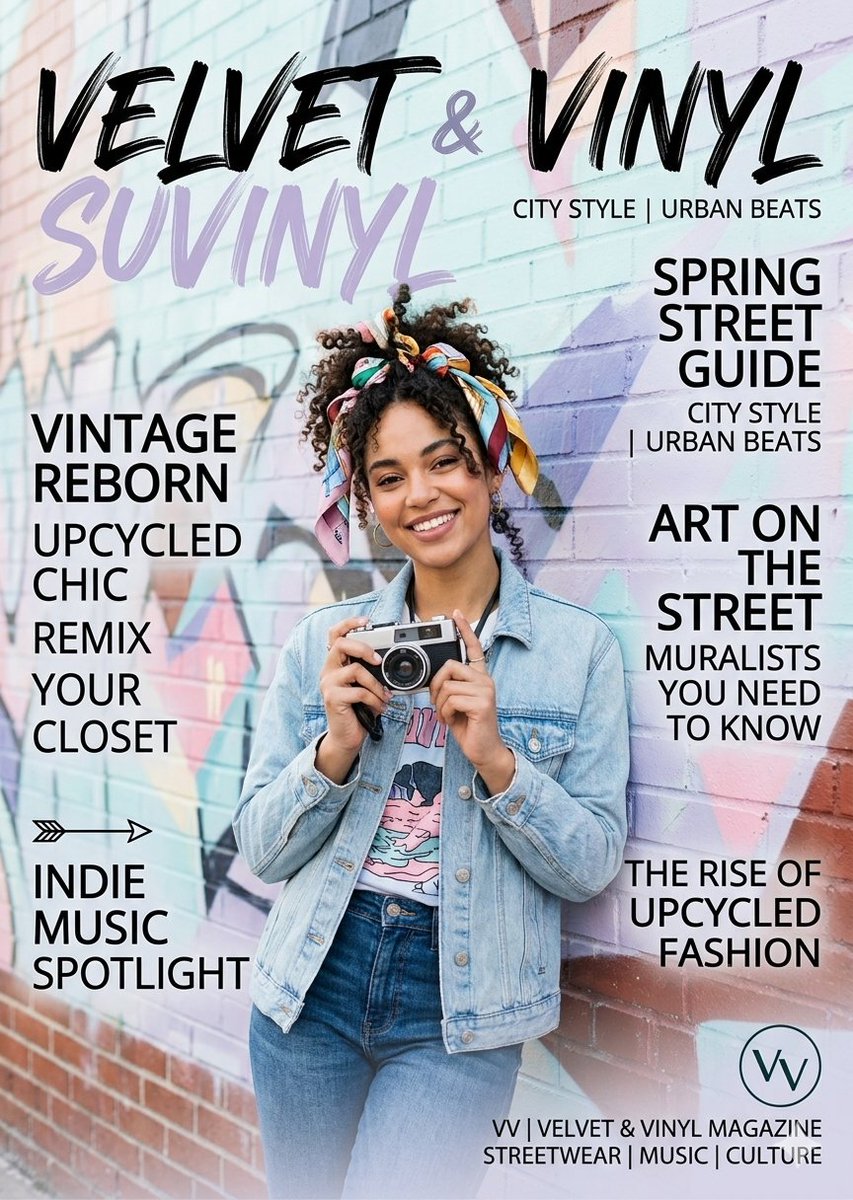 Urban Streetwear Magazine Cover
