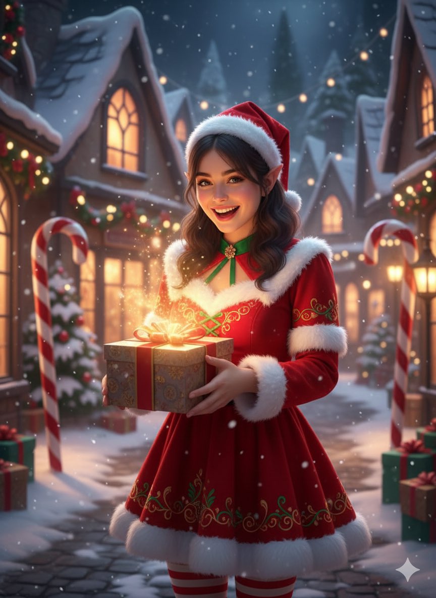 Magical Christmas Elf Portrait