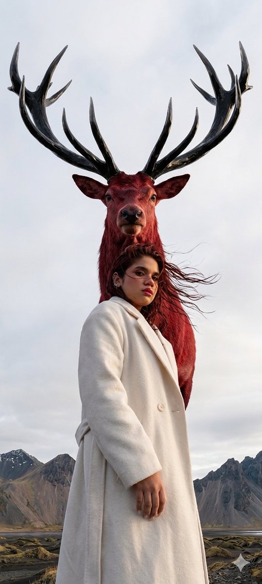 Giant Deer Mountain Fashion Shoot